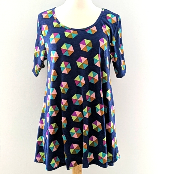 LuLaRoe Swing Tunic Top Beach Umbrellas - Picture 1 of 5